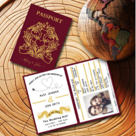 Einladung von Passport-Hochzeiten - Inspiriertes D