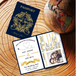 Einladung von Passport-Hochzeiten - Inspiriertes D