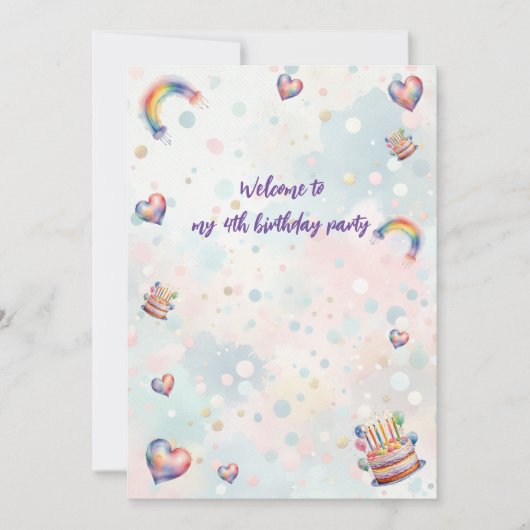 Einladung von Pastel (Vorderseite)