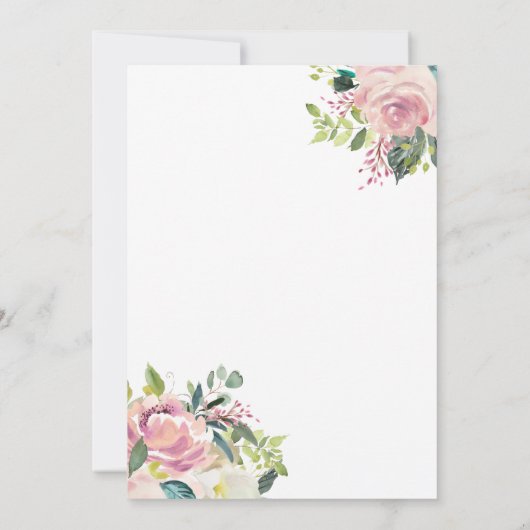 Einladung von Pastel Blush (Rückseite)