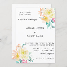 Einladung von Pastel Garden Floral Wedding