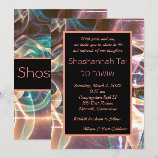 Einladung von Pastel-Rauch (Vorne/Hinten)