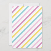 Einladung von Pastel Regenbogen (Rückseite)