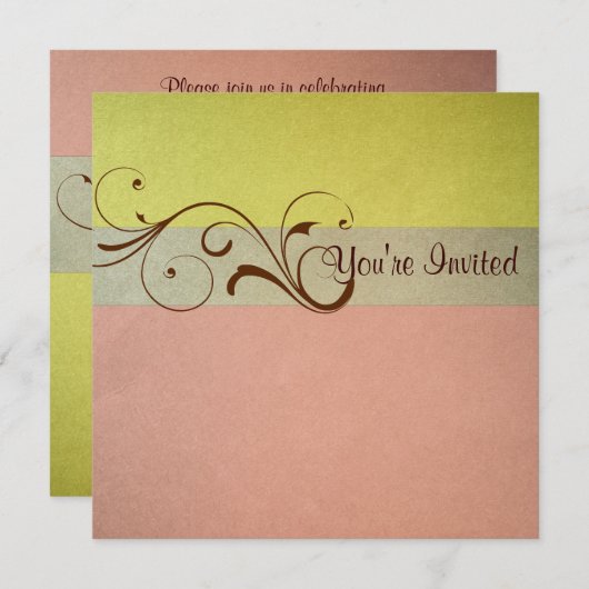 Einladung von Pastel zum Geburtstag (Vorne/Hinten)