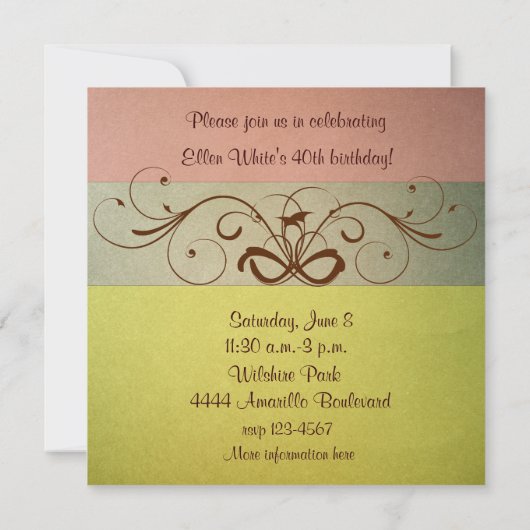 Einladung von Pastel zum Geburtstag (Rückseite)