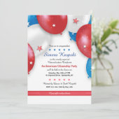 Einladung von Patrioten Balloons (Stehend Vorderseite)