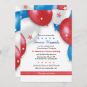 Einladung von Patrioten Balloons (Vorne/Hinten)