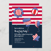 Einladung von Patriotic Helium Balloons (Vorne/Hinten)