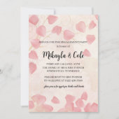 Einladung von Peach Petals & Cream Engagement (Vorderseite)