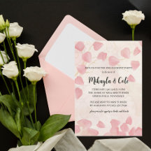 Einladung von Peach Petals & Cream Engagement