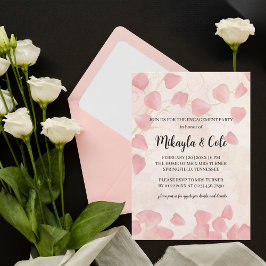 Einladung von Peach Petals & Cream Engagement