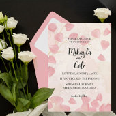 Einladung von Peach Petals & Cream Wedding