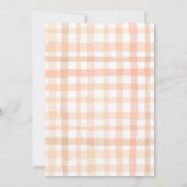 Einladung von Peachy One | Peach Birthday Einladun (Rückseite)