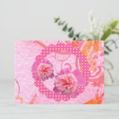 Einladung von Peonies (Stehend Vorderseite)