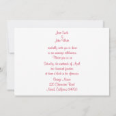 Einladung von Peonies (Rückseite)