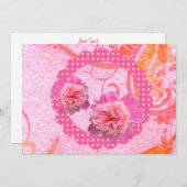 Einladung von Peonies (Vorne/Hinten)