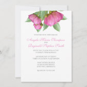 Einladung von Peonies Floral Wedding (Vorderseite)