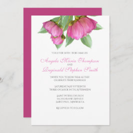 Einladung von Peonies Floral Wedding