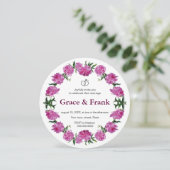 Einladung von Peony. Einladung (Stehend Vorderseite)