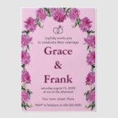 Einladung von Peony. Einladung (Vorderseite)