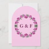 Einladung von Peony. Einladung (Rückseite)