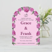 Einladung von Peony. Einladung (Stehend Vorderseite)