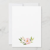 Einladung von Peony Floral Wedding-2 (Rückseite)