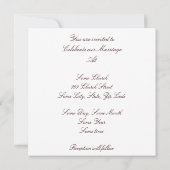 Einladung von Pergament (Rückseite)