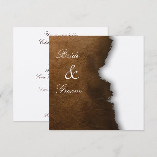 Einladung von Pergament (Vorne/Hinten)