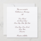 Einladung von Pergament (Rückseite)