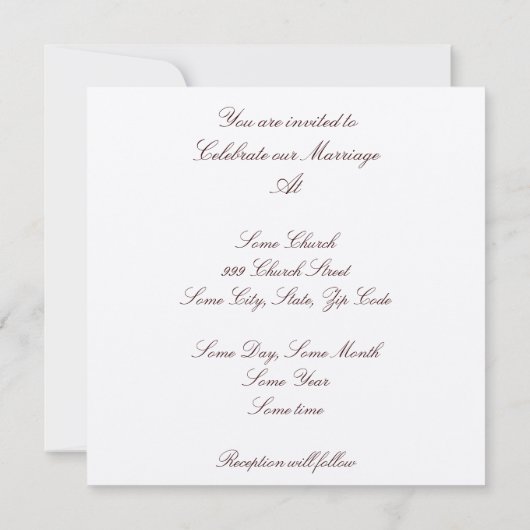 Einladung von Pergament (Rückseite)