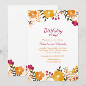 Einladung von Perky Borders (Vorne/Hinten)