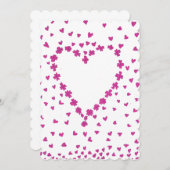 Einladung von Petal Heart (Vorne/Hinten)