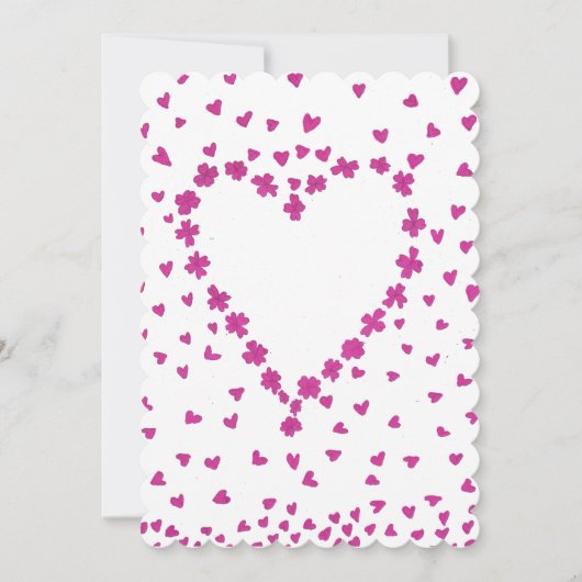 Einladung von Petal Heart (Vorderseite)