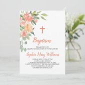 Einladung von Pfirsichen und Cremtaufen (Stehend Vorderseite)