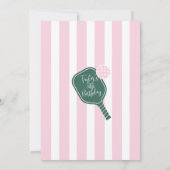 Einladung von Pickleball zum Geburtstag (Rückseite)