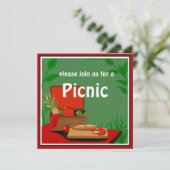 Einladung von Picnic Basket (Stehend Vorderseite)