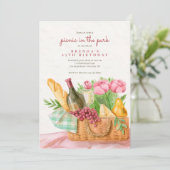 Einladung von Picnic Basket (Stehend Vorderseite)