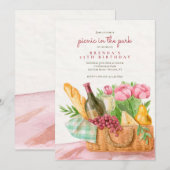 Einladung von Picnic Basket (Vorne/Hinten)