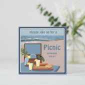 Einladung von Picnic Basket Beach (Stehend Vorderseite)