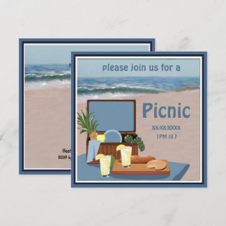 Einladung von Picnic Basket Beach
