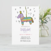 Einladung von Piñata (Stehend Vorderseite)