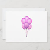 Einladung von Pink Balloons (Rückseite)