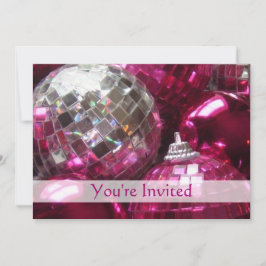 Einladung von Pink Baubles "You're Invited"