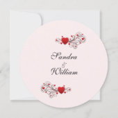 Einladung von Pink Hearts (Rückseite)