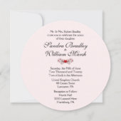 Einladung von Pink Hearts (Vorderseite)