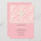 Einladung von Pink Lace und Polka Dots (Vorne/Hinten)
