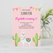 Einladung von Pink Llama (Stehend Vorderseite)