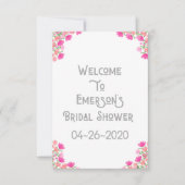 Einladung von Pink & Peach Bridal #1 (Vorderseite)