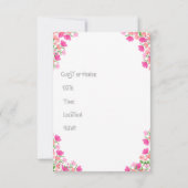 Einladung von Pink & Peach Bridal #1 (Rückseite)
